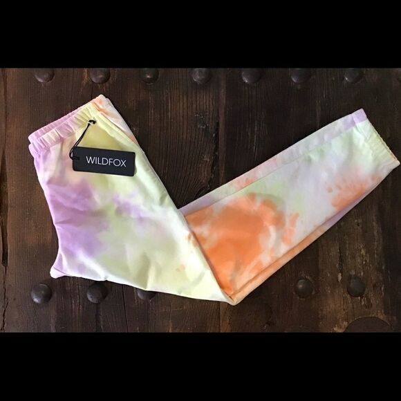Wildfox Sherbet Wash Rory Tie Dye Joggers Sweatpants - Picture 5 of 11